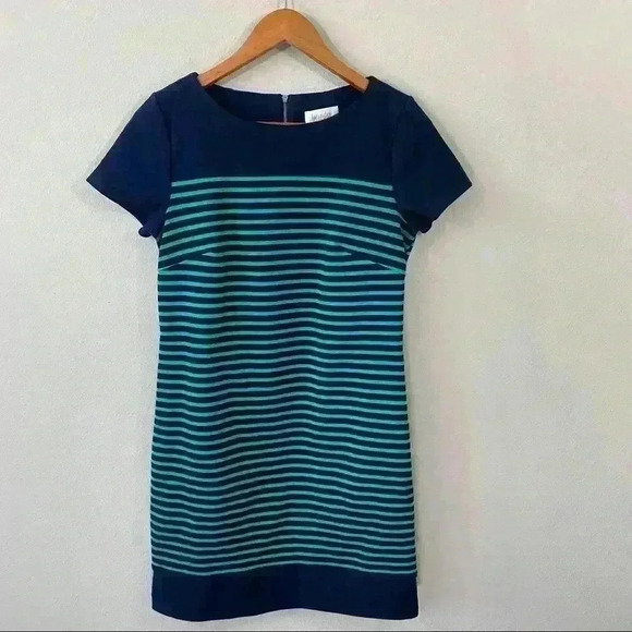 Laundry by Shelli Segal Navy/green dress - Picture 1 of 5